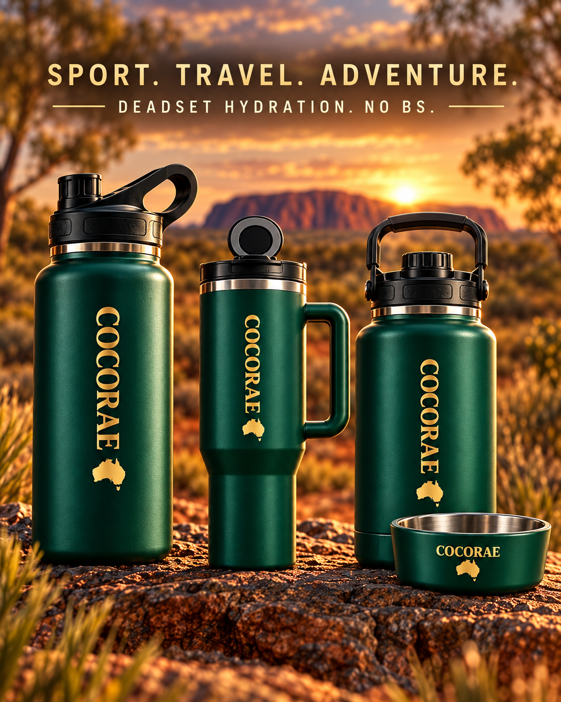 CocoRae Adventure Bottle — 64 oz