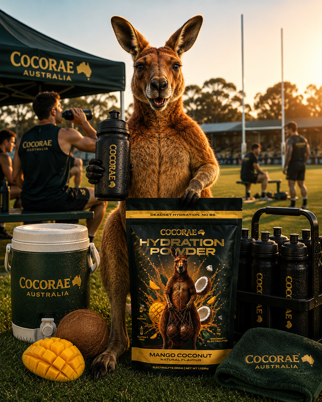 CocoRae Australia. Coconut + Electrolytes Hydration Blend - Mango Coconut
