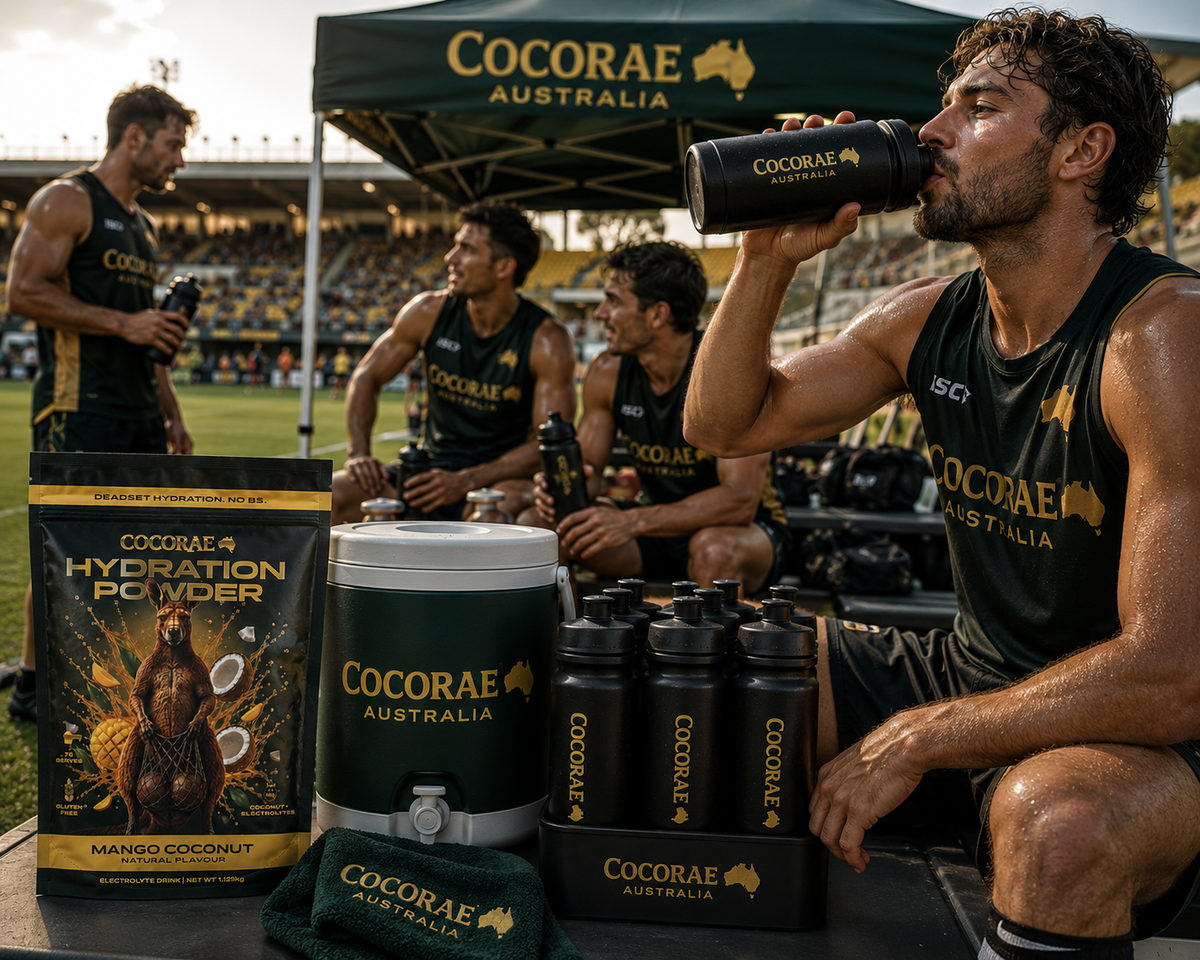 CocoRae Australia. Coconut + Electrolytes Hydration Blend - Mango Coconut